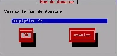 Capture - IPFire : Entrée du nom de domaine